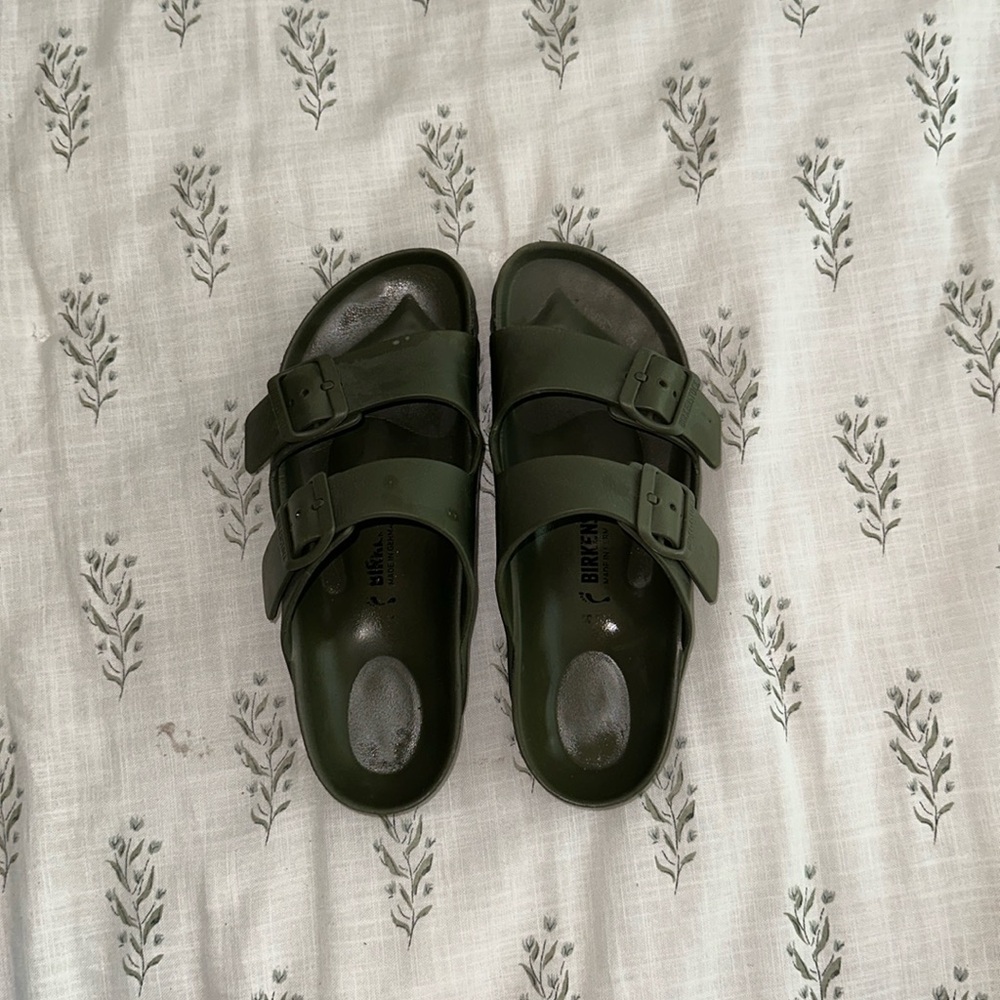 Arizona Birkenstocks - Olive Green